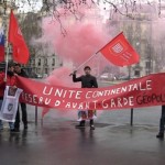 Manifestation anti-Maïden devant l'ambassade d'Ukraine