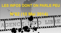 Les infos dont on parle peu n°62