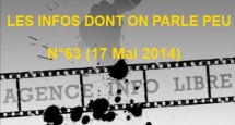 Les infos dont on parle peu n°63