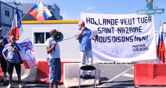 Manifestation « Mistral Gagnons » à Saint-Nazaire